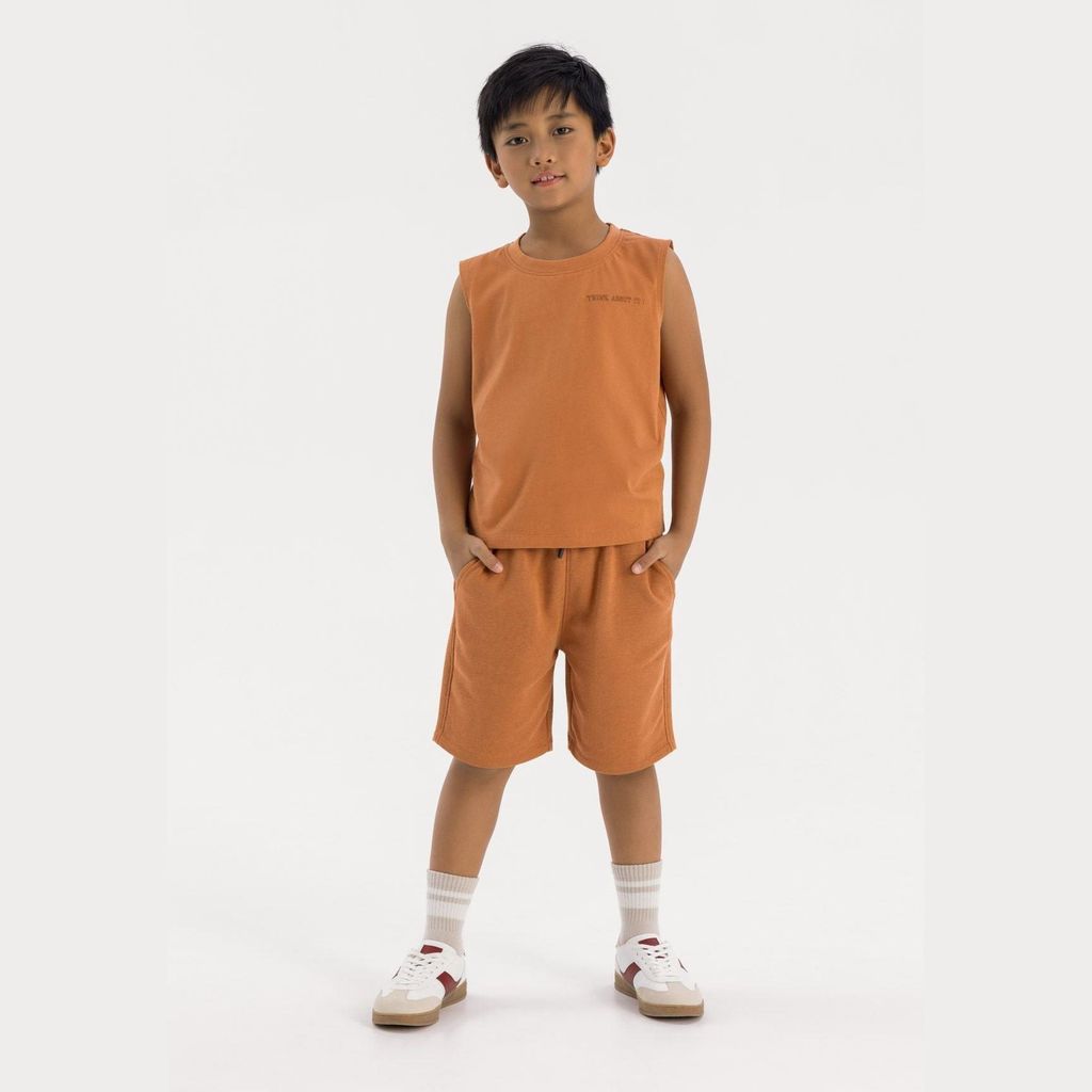 Minoti Weste Baumwolle Camel Gr. 146 für Jungen