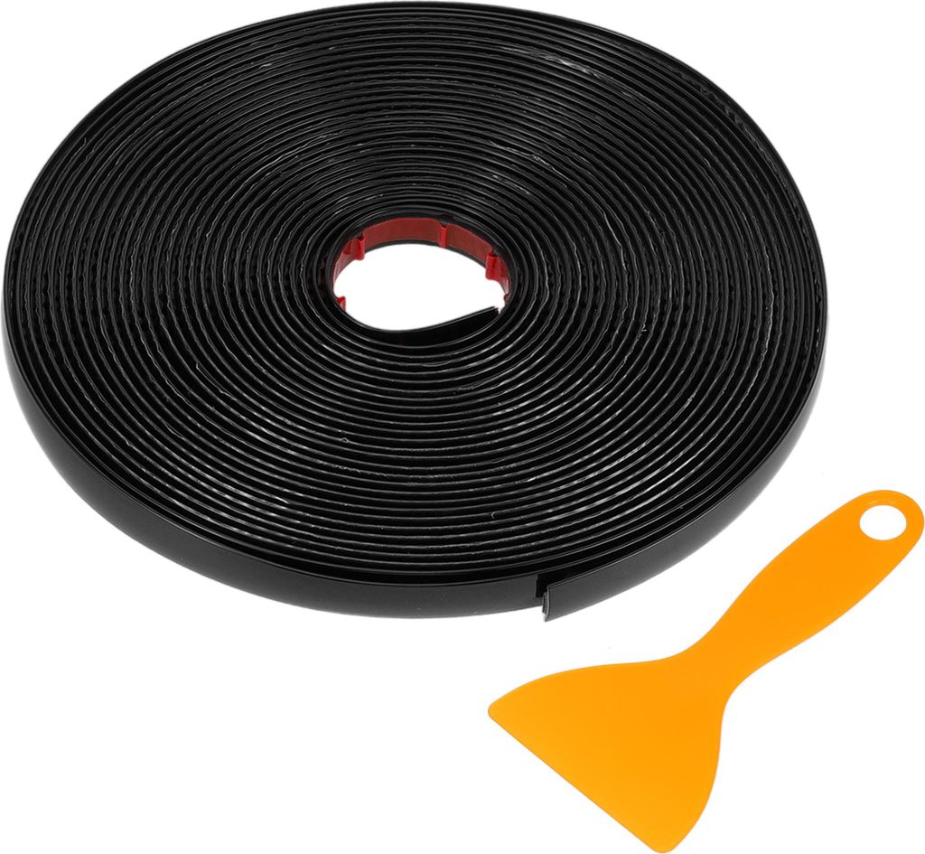 Auto LKW Fenster Zierleiste Streifen 1/2" 12mm Breite 32Ft 10m Selbstklebend Kratzfest | Universeller Stoßfänger Tür Karosserie Seiten Dekorativ...