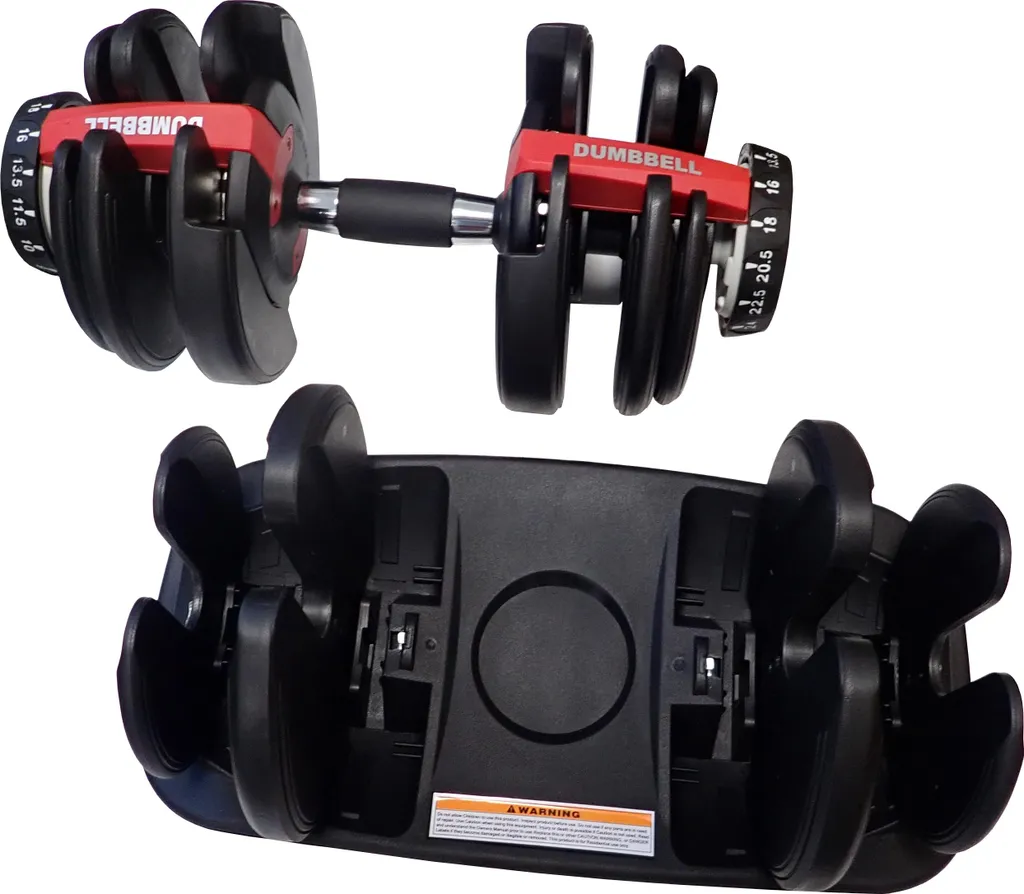 Haltère modulable 24kg charge variable pour musculation à domicile