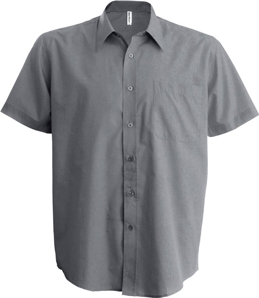 Camicia Kariban in popeline a manica corta in cotone Immagine del prodotto 