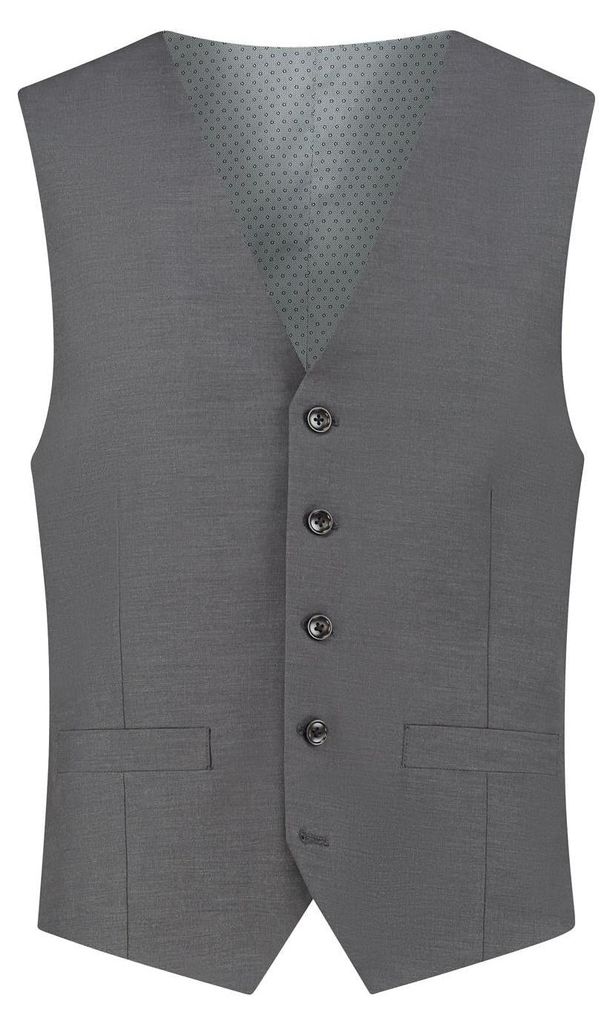 Gents – Herren Weste – Weste - Polyester/Viskose - Grau - Größe 48/48