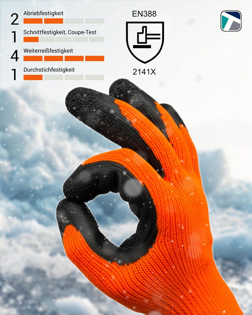 36 Paar Winterarbeitshandschuhe Winter Draco Größe 9