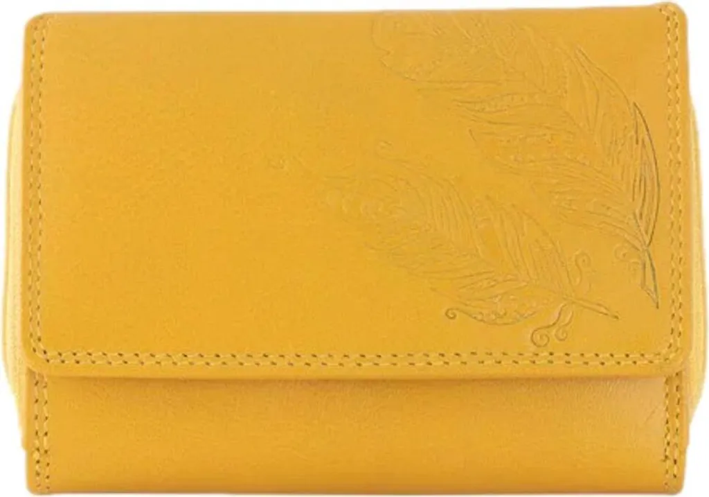 Portefeuille pour Femme Jaune Friedrich23 : Grand Compagnon de Mode