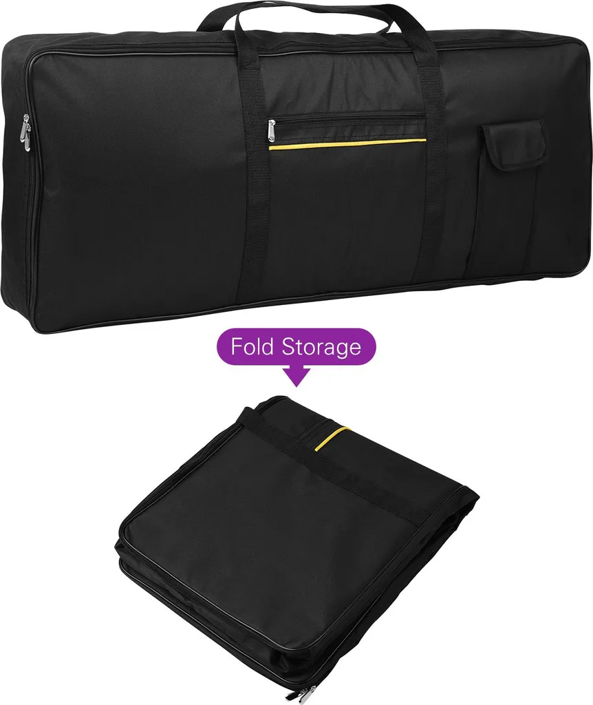 Sac de piano 61 touches en tissu 420D résistant avec poignées renforcées