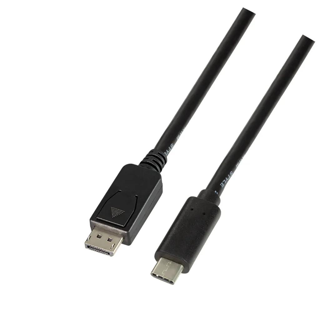 Câble Vidéo USB-C vers DisplayPort 3m LogiLink Noir pour Écran 4K TV