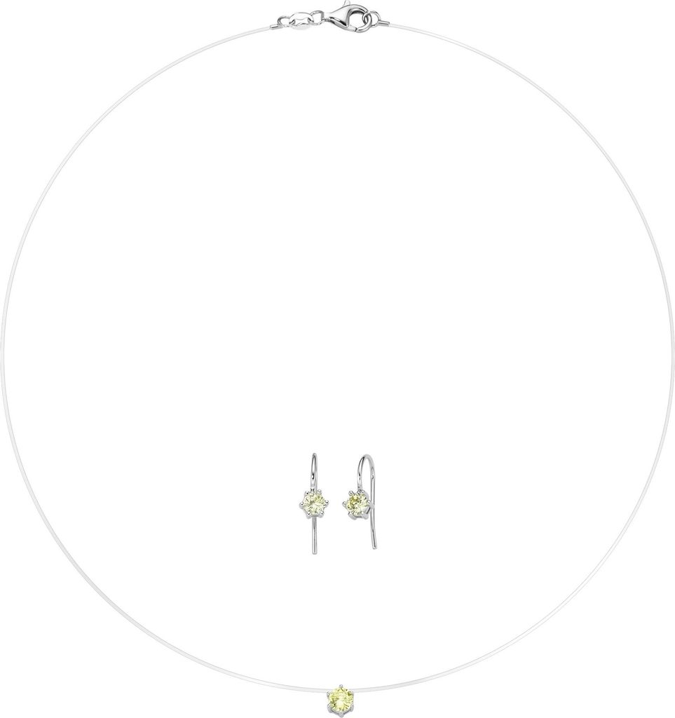 Schmuckset Smart Jewel Collier mit Ohrschmuck, Silber 925 Gelb Onesize
