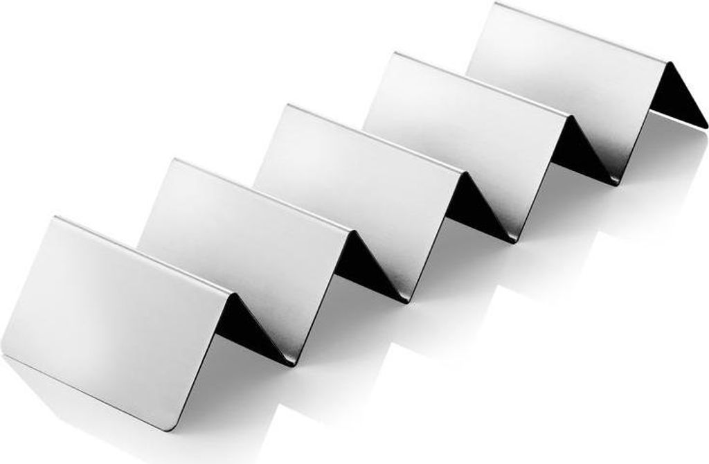 Snackpresenter mit 4 Ablagen, 35 x 10 x 5 cm, Edelstahl