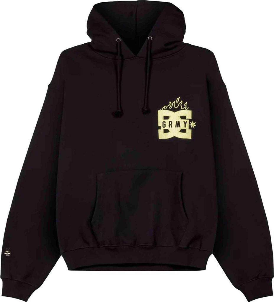 Grimey Hoodie GCH635-BLK in BLACK color size large
