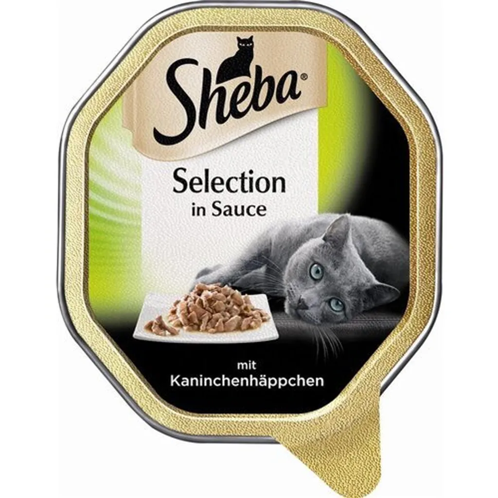 Sheba Sélection en Sauce Bouchées au Lapin pour Chat 85g - Lot de 22
