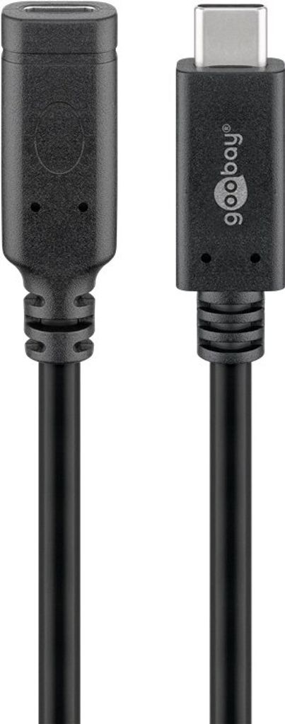 USB-C™-Verlängerung USB 3.2 Generation 2, 1 m, schwarz Produktbild 1