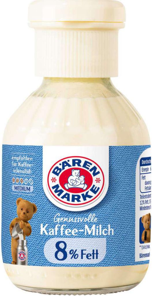 Bärenmarke Kaffeesahne Genussvolle Kaffee-Milch 8 % - 170 ml