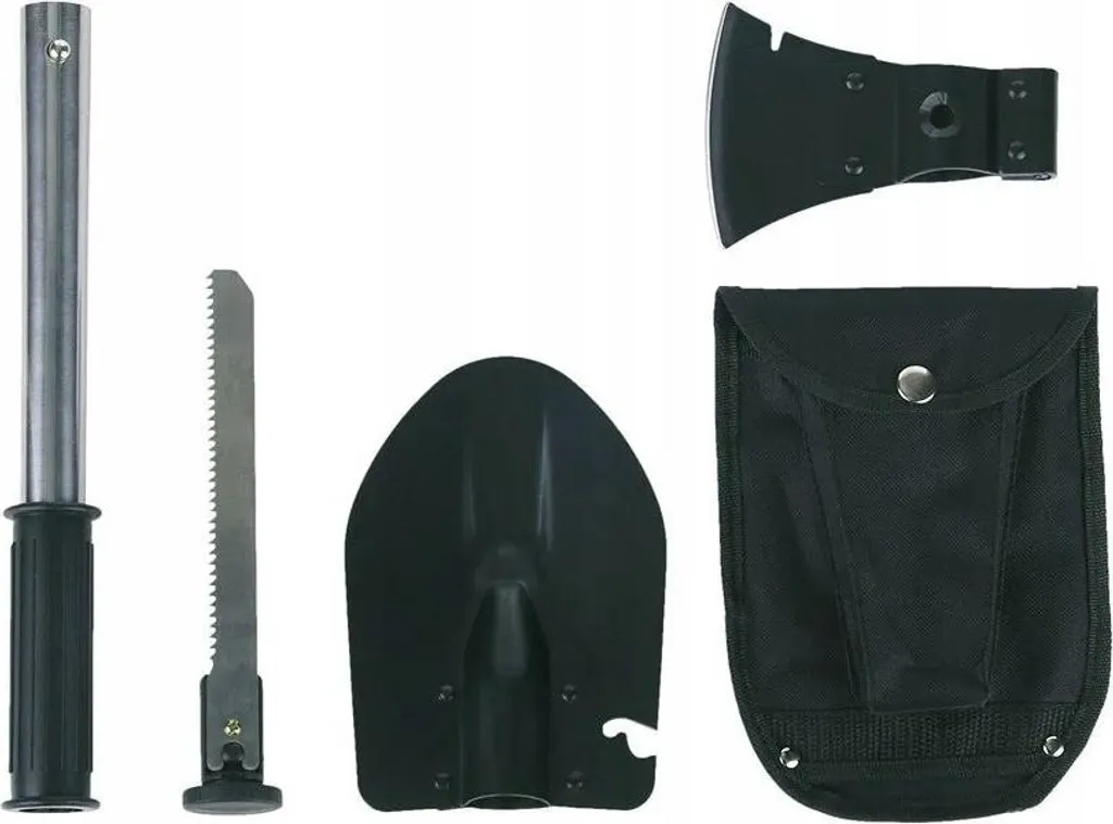 Pelle tactique Fosco anti-casse avec scie et hache pour survie 3-en-1