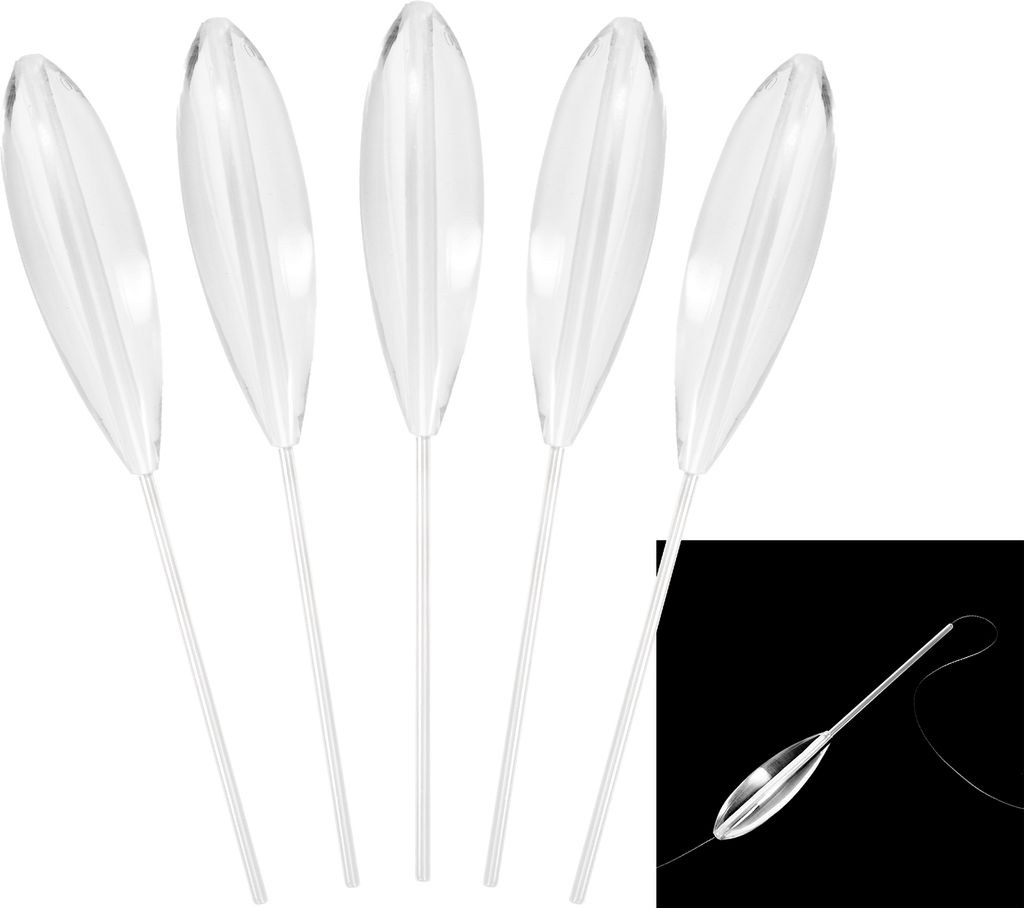 5 Stš¹ck Clear Plastic Casting Bombarda Sinking Fliegenfischen Spinning Floats 5g / 10g / 15g / 20g