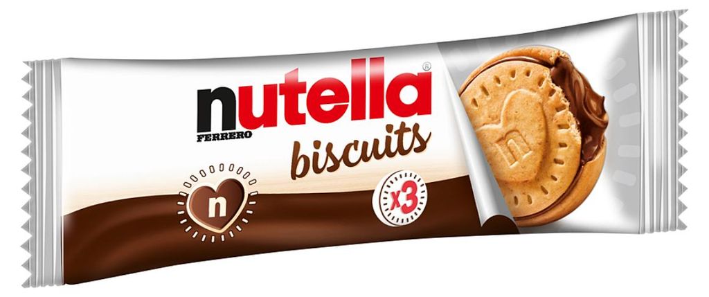Nutella 8000500359358, Sušenka, Oříšková, 41,4 g, 511 kcal, Obrázek produktu 