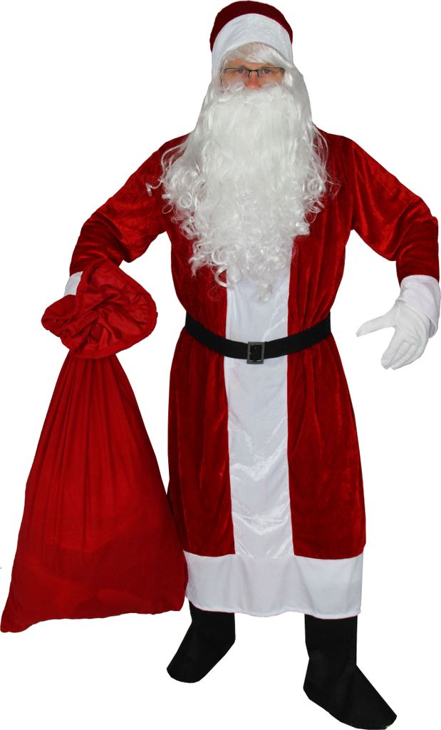 Premium Weihnachtsmann Mantel, 6-teilig, Größe:XL/XXL Produktbild 