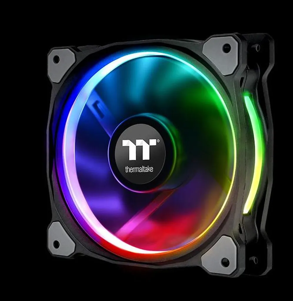 Riing PLUS 12 LED RGB Pack de 5 ventilateurs de boîtier Thermaltake