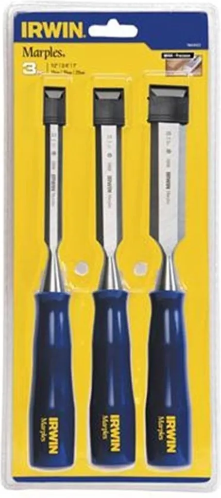 Set de 3 ciseaux de menuisier Irwin Blue-Chip M444 en 13, 19, 25 mm