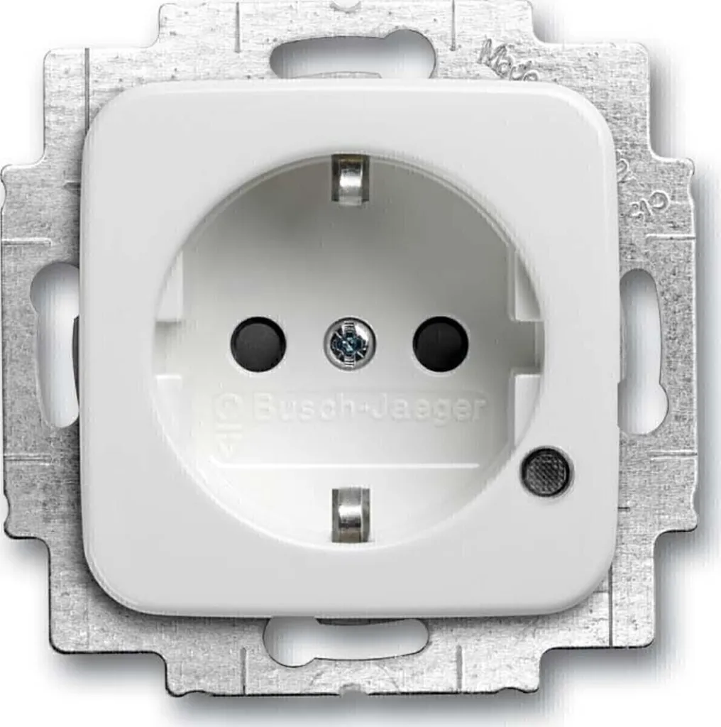Prise de courant 2P+T SCHUKO Busch-Jaeger avec protection enfant