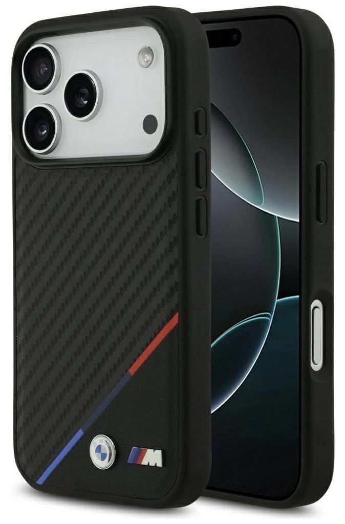 Etui Bmw M Carbon Tricolor Line Magsafe Na Iphone 17 Pro - Zdjęcie produktu 