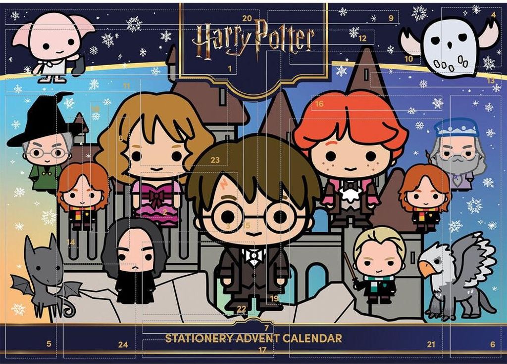 Harry Potter Adventskalender mit 24 thematischen Geschenken und Überraschungen