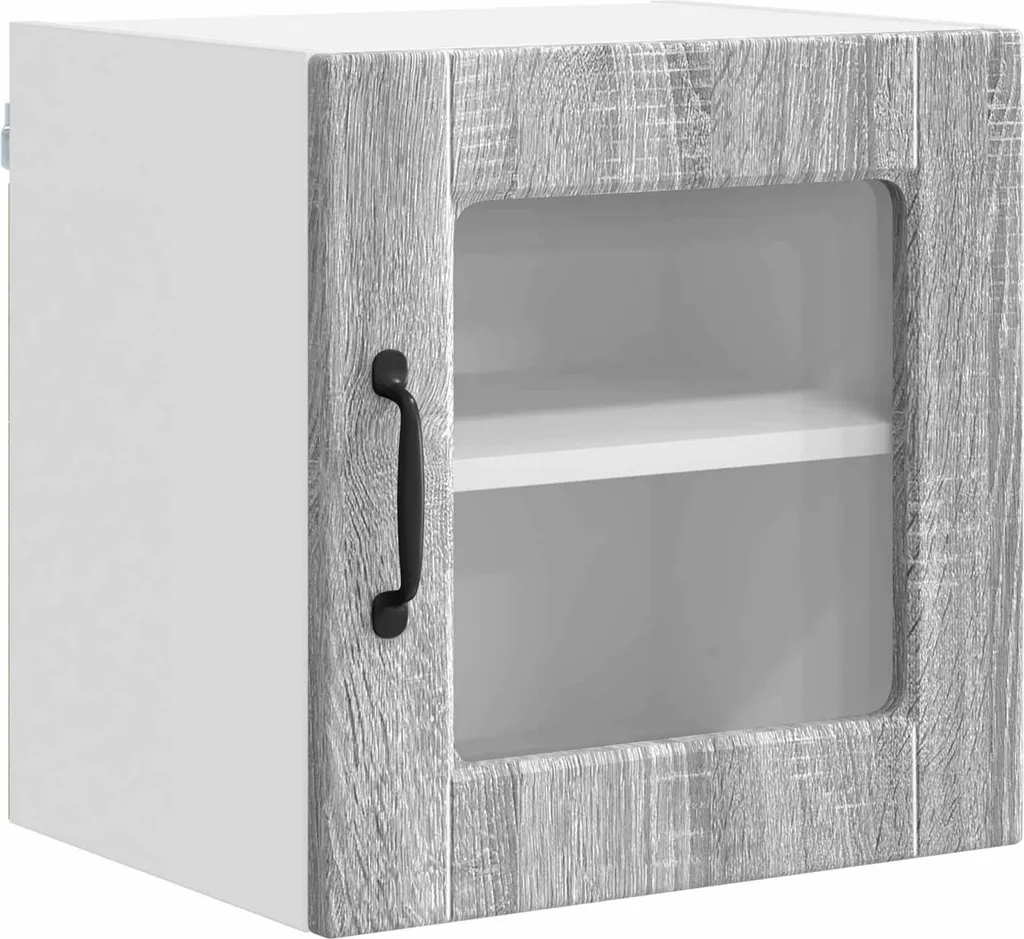 Mobiletto Cucina Sospeso vidaXL Grigio Sonoma 40cm | Stoccaggio Conveniente - 8