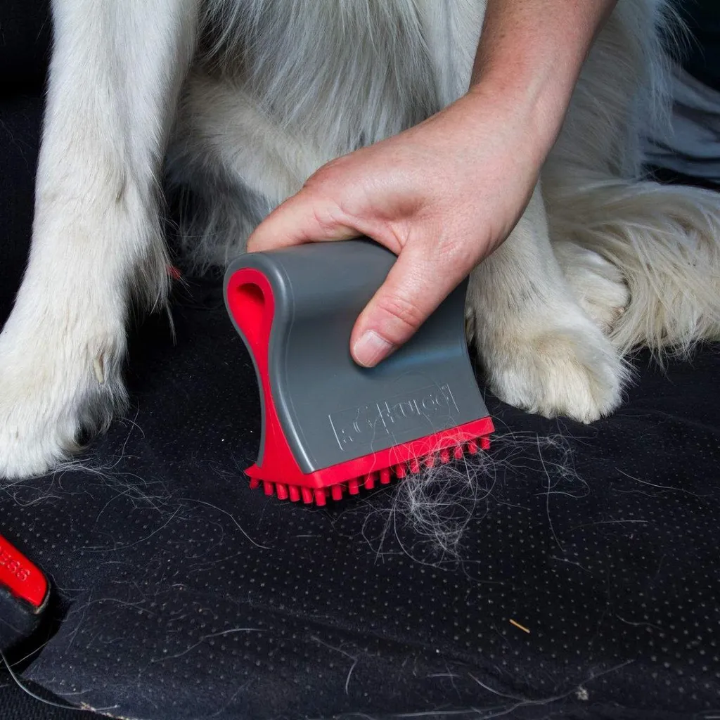 Kurgo Spazzacane Antracite e Rosso - Spazzola Cane Professionale Shop