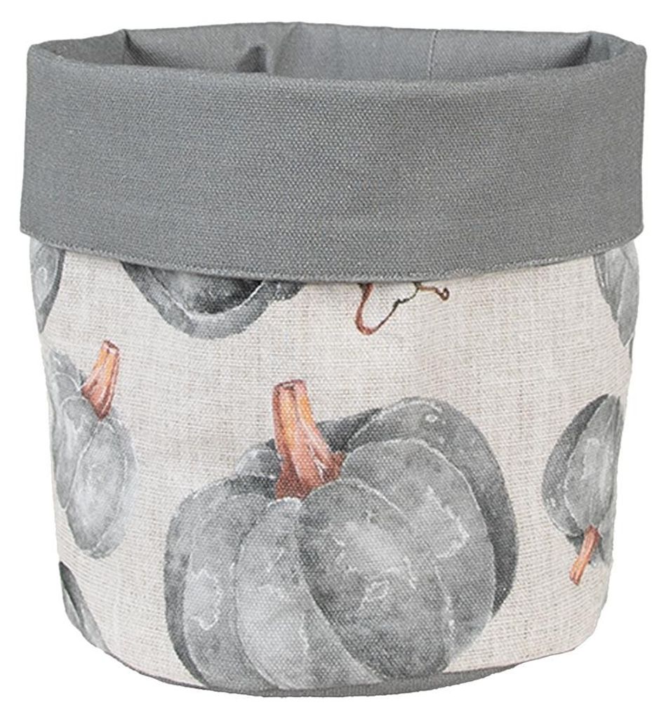 Cesta para pan Clayre & Eef, diámetro 15x16 cm, color gris, Imagen del producto 
