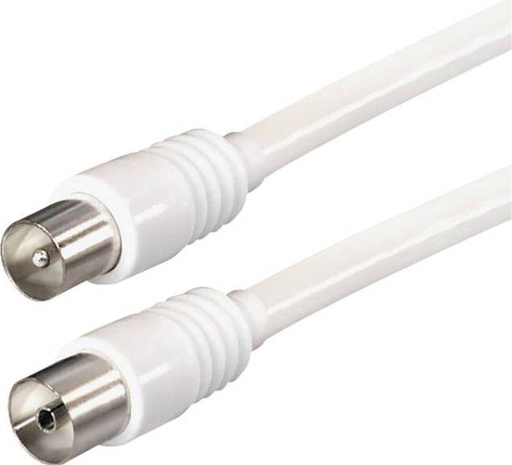 Transmedia Verbindungskabel; Antennenstecker gerade 9,5 mm - Antennenkupplung gerade 9,5mm, 3,5 m, FK 3 Z