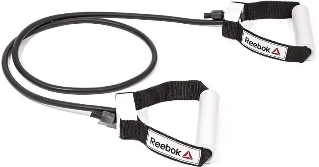 Reebok Resistance Tube Light Noir et Blanc - Élastique de Fitness Pro