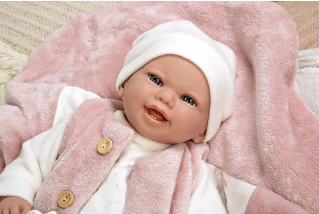 Poupée bébé Arias Elegance avec mécanisme sonore et ensemble blanc - 7