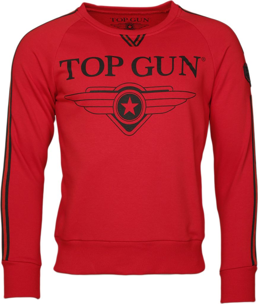 Top Gun Sweatshirt Streak TG20191013 Herren red XXL
