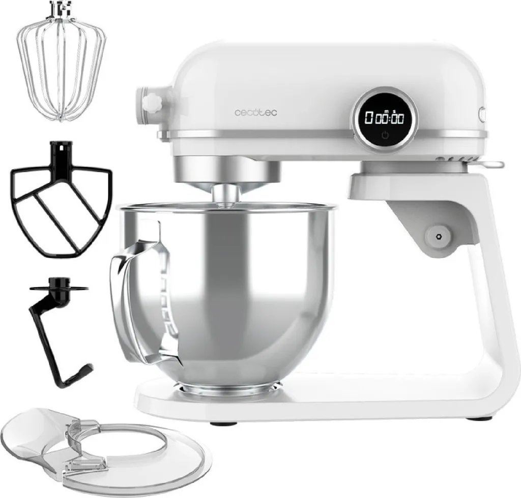Robot de cuisine idéal pour pâtisser, bol 5,2L Twist&Fusion 4500 Blanc
