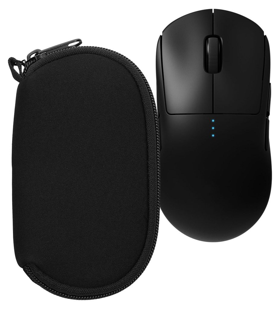 kwmobile Hülle für Logitech G Pro Wireless 1 Hülle - Mouse Case - Neopren Tasche - Schutzhülle für PC Maus - Transporttasche Zubehör - Schwarz
