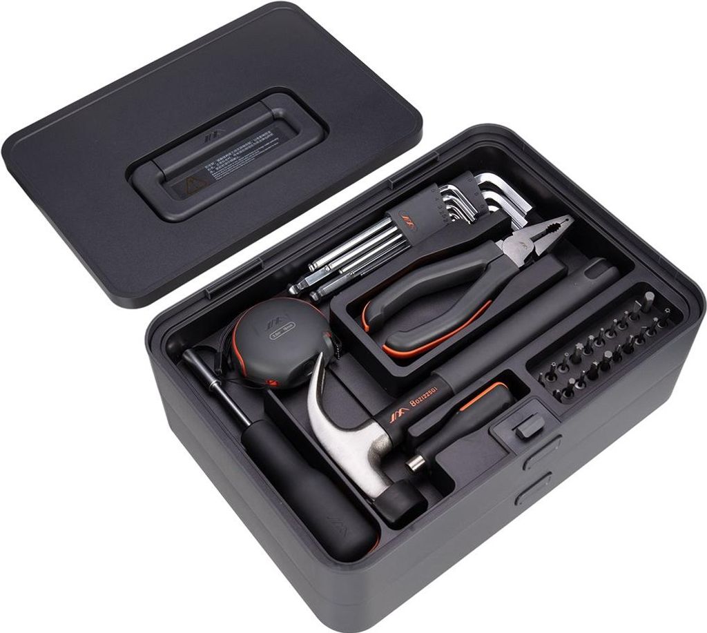JIMIHOME X2-AB Werkzeugbox für Zuhause - Schichtbarer DIY-Organizer, freie Kombination für Hand- und Reparaturwerkzeuge