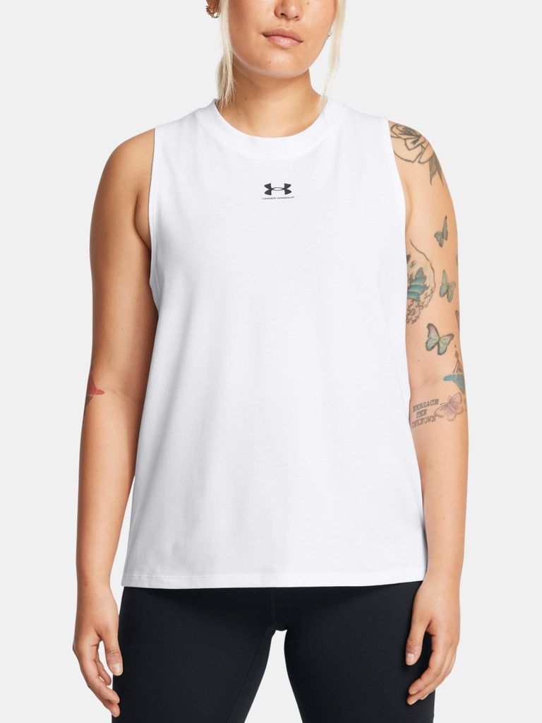 Under Armour Damen Tanktop Ua Rival Muscle Tank 1383659-100__LG