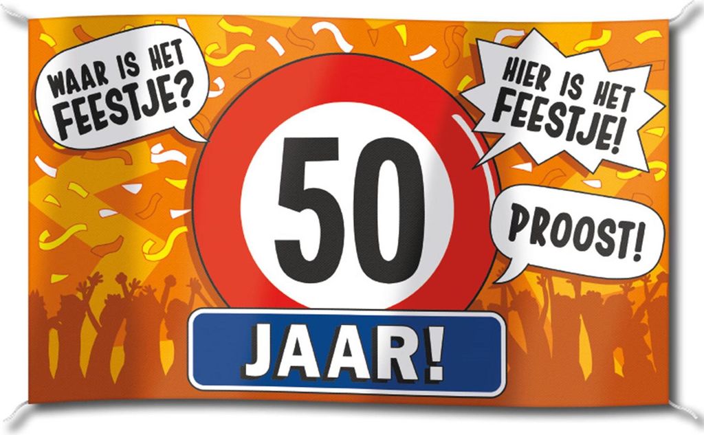 Paperdreams Fassadenfahne – 50 Jahre
