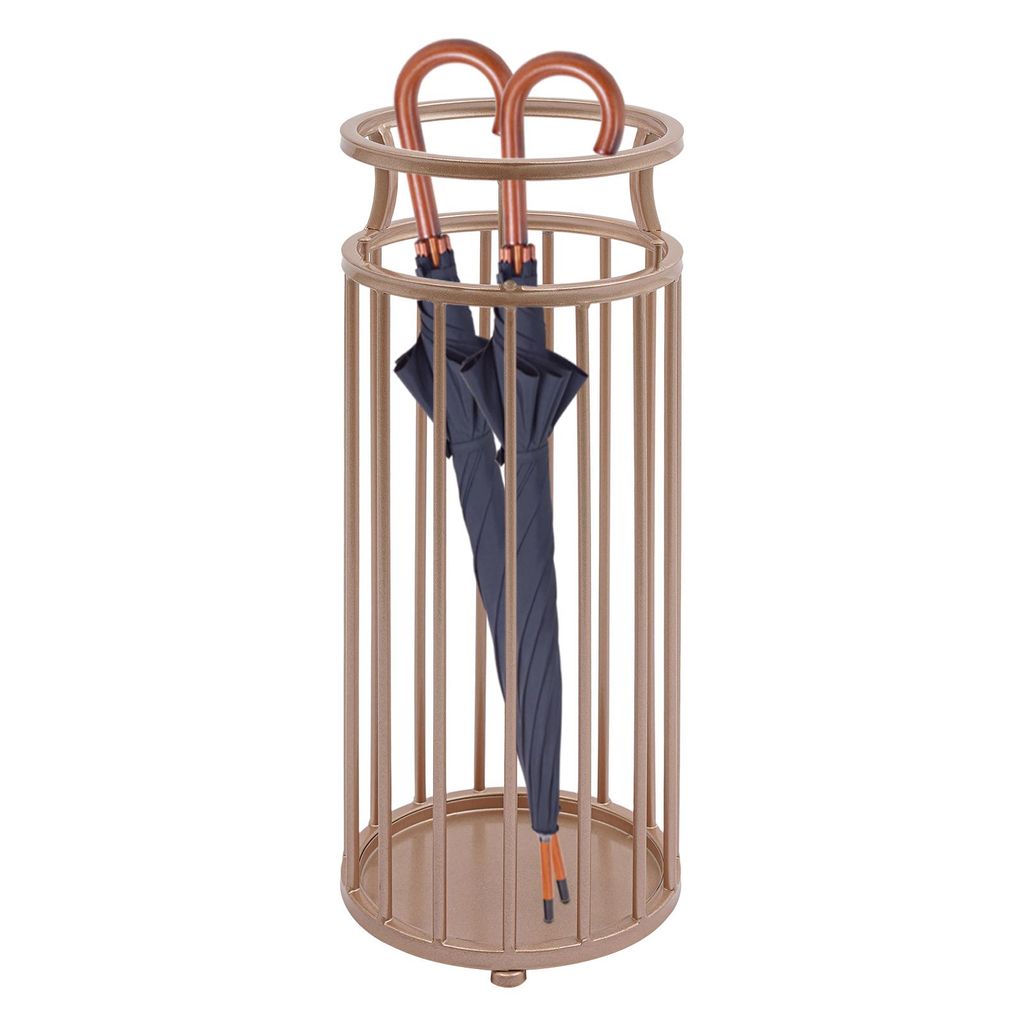 Regenschirmständer 22*58cm Regenschirm-Aufbewahrungseimer Freistehend Schirmständer Roségold