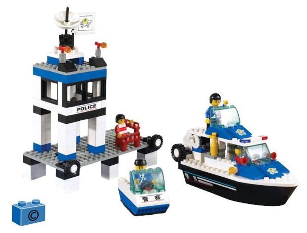Sluban Bausteine Wasserpolizei Polizeiboot Bauset Spielzeug