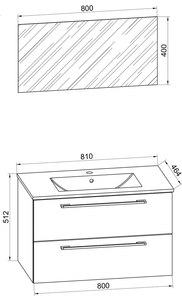 Solution Rangement Salle de Bain: Ensemble Meuble Vasque VCM Badinos