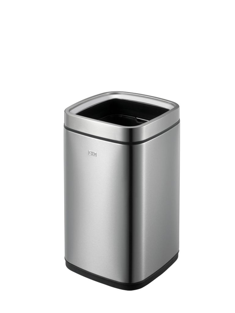 EKO - Laguna Abfalleimer Open Top 12 Liter - Stainless steel Plastic - Matt Edelstahl