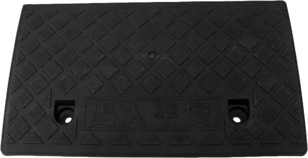 set di 2 - Rampa carrabile 50x27x7 cm | rampa per marciapiede | cuneo carrabile | rampa per sedia a rotelle | rampa di soglia per moto, auto, sedia a rotelle, rimorchio, carriola | ausilio carrabile - rampa in plastica | rampa per soglia porta - 6