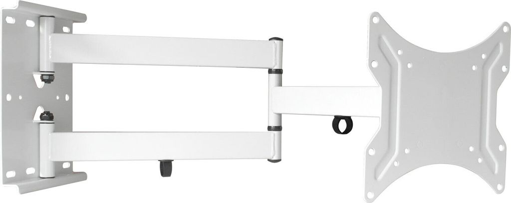 Universal TV Wandhalterung - schwenkbare neigbare Halterung für 16-55 Zoll Fernseher bis zu 45 kg - VESA 100 VESA 200 - weiß Modell: L22WK
