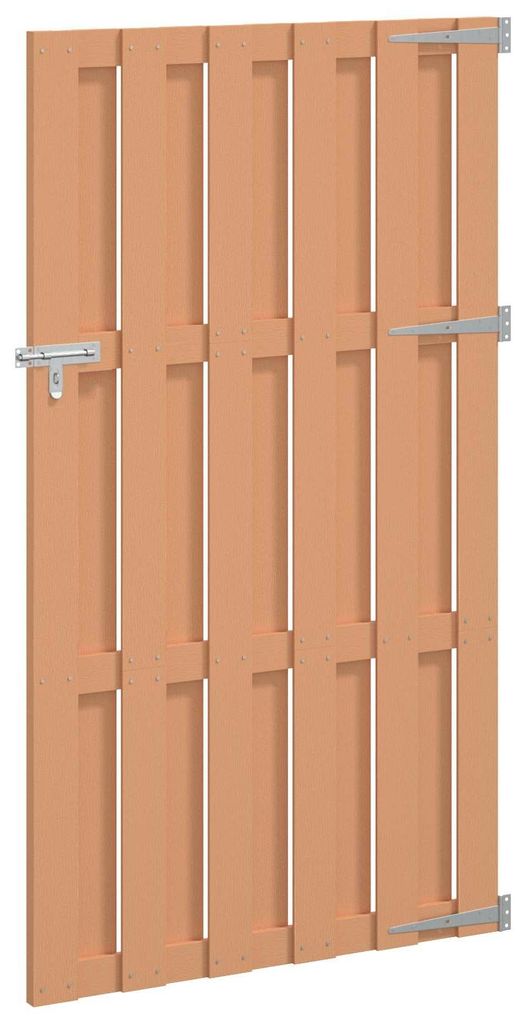 vidaXL Gartentor 100 x 180 cm WPC und Aluminium Braun