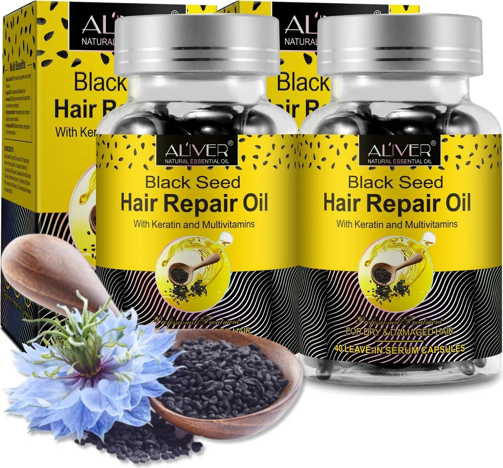Olio di Cumino Nero Capelli 2x 40 Capsule Bio Vegan - Crescita Intensa