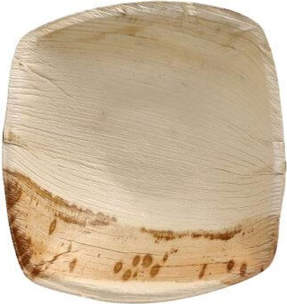 Schalen Palmblatt "pure" 350 ml 4,5 cm x 17 cm x 17 cm natur "QUADRATO"