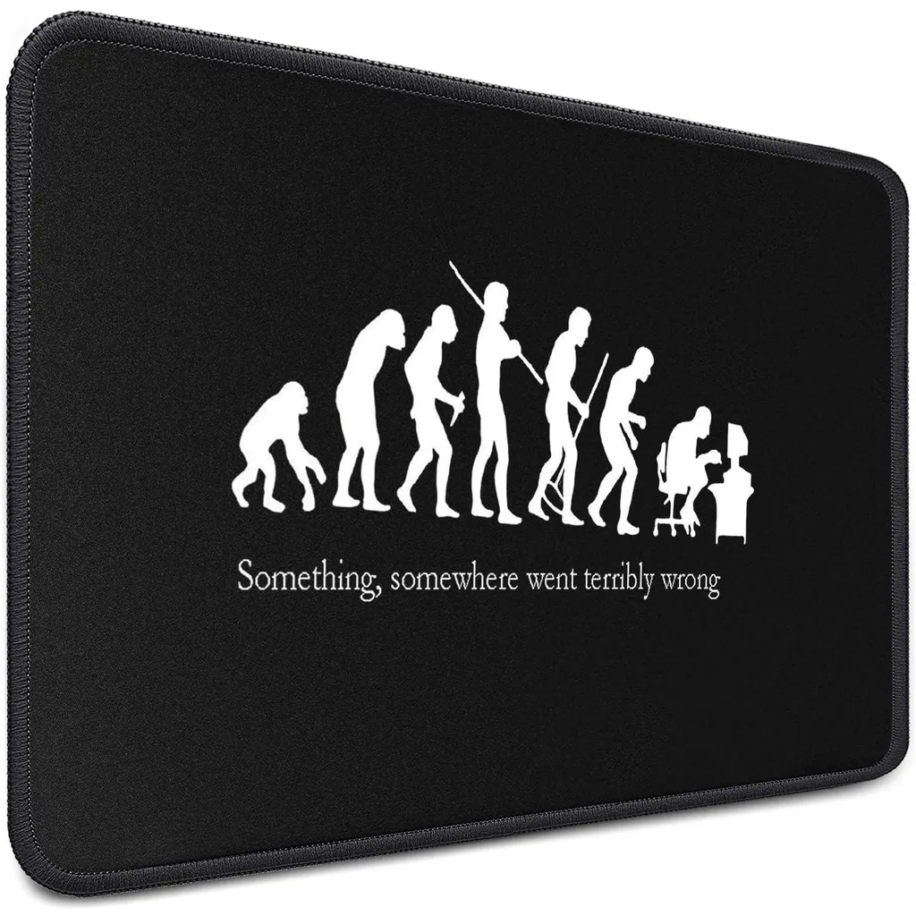 Tapis de souris gaming noir 280 x 200 mm avec bords anti-effilochage