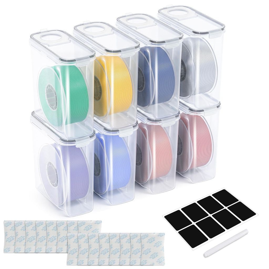 Vigevee 8er-Set 3D Drucker Filament Aufbewahrungsbox 4L, Produktbild 