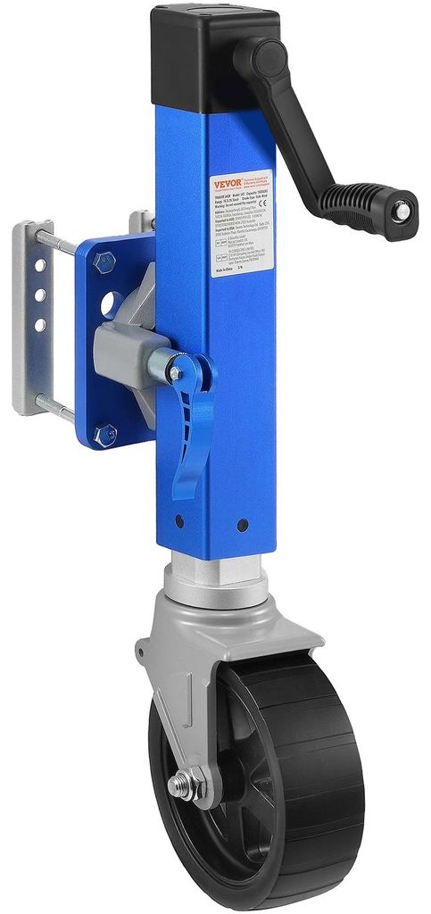 VEVOR Cric de remorque avec roues, 725 kg, roue simple en Image du produit 