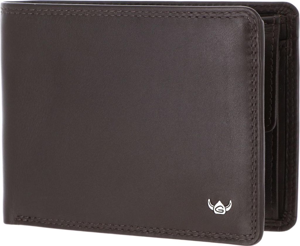Golden Head Leder Geldbörse Polo RFID Protect Scheintasche 1339 Dunkelbraun