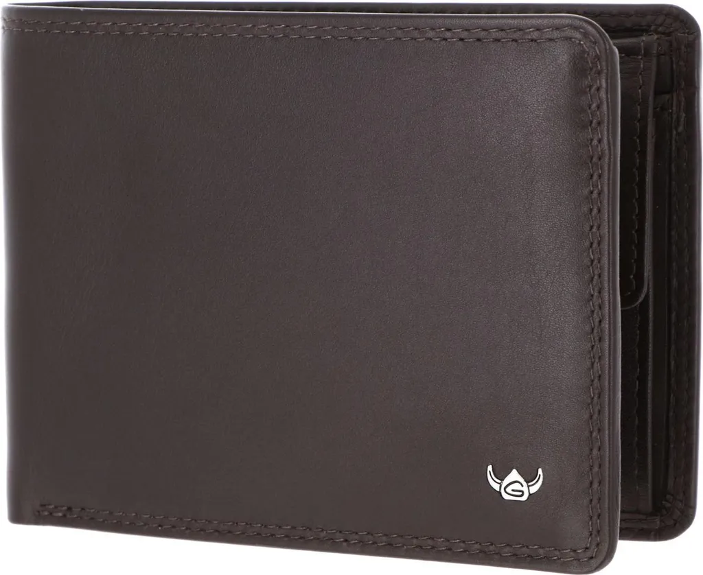 Golden Head Pelle portafoglio Polo RFID Protect Scheintasche 1339 Dunkelbraun marrone scuro